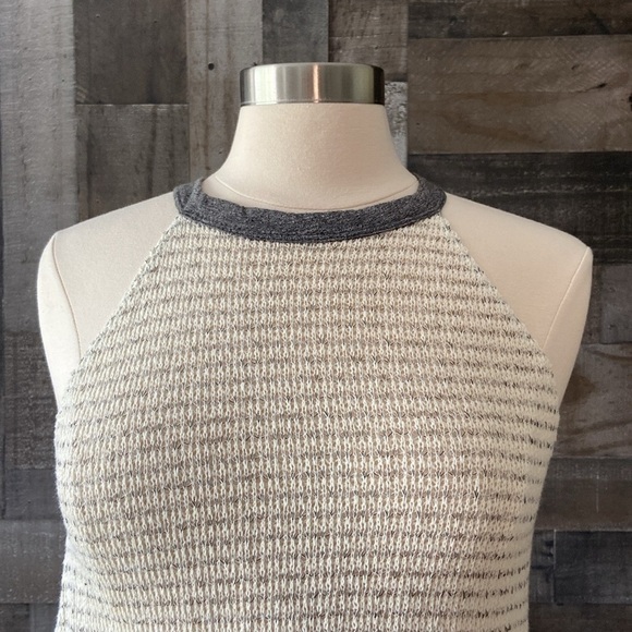 Altar’d State halter top small knit preppy stripes coastal chic quiet luxury - Picture 3 of 11